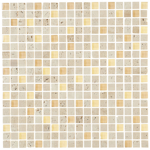 Itona Tile Quincy 12" x 12" Mixed Material Mosaic Tile & Reviews Wayfair